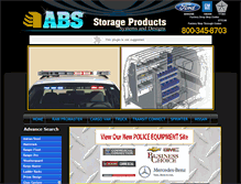 Tablet Screenshot of absstorageproducts.com